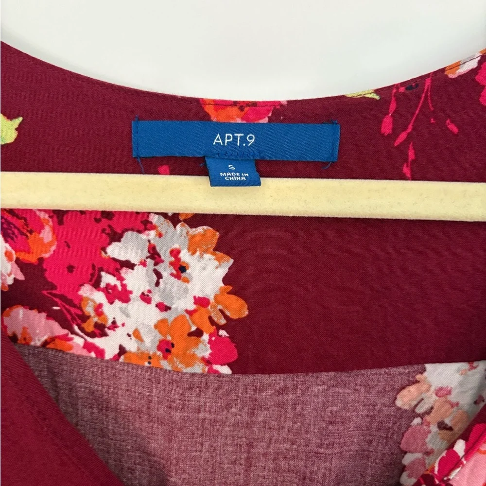 Apt. 9 Red Sleeveless Scoop Neck Maxi Sundress Size S - Picture 3 of 7